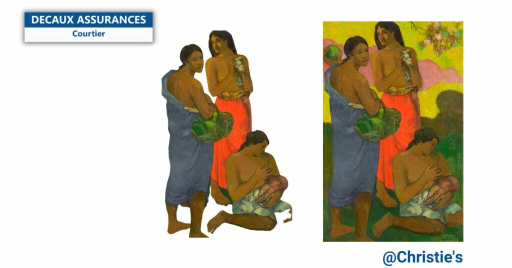 Decaux Assurances - Paul Gauguin - Maternité II - The Paul Allen Collection est la plus grosse vente aux enchères de l'histoire - www.decauxassurances.com