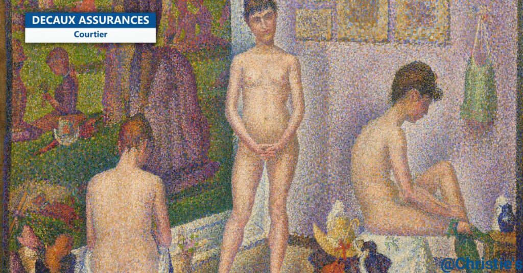 Decaux Assurances - Georges Seurat - Les Poseuses, Ensemble -Victoire - The Paul Allen Collection est la plus grosse vente aux enchères de l'histoire - www.decauxassurances.com