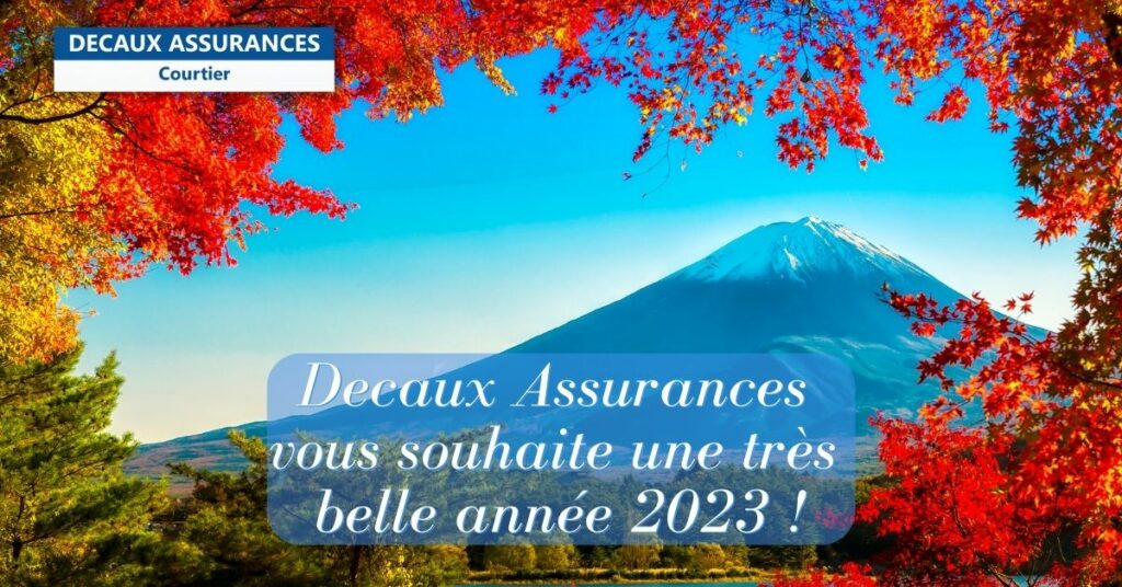 Decaux Assurances vous souhaite une très belle année 2023 ! Happy New Year! Welcome to 2023! www.decauxassurances.com