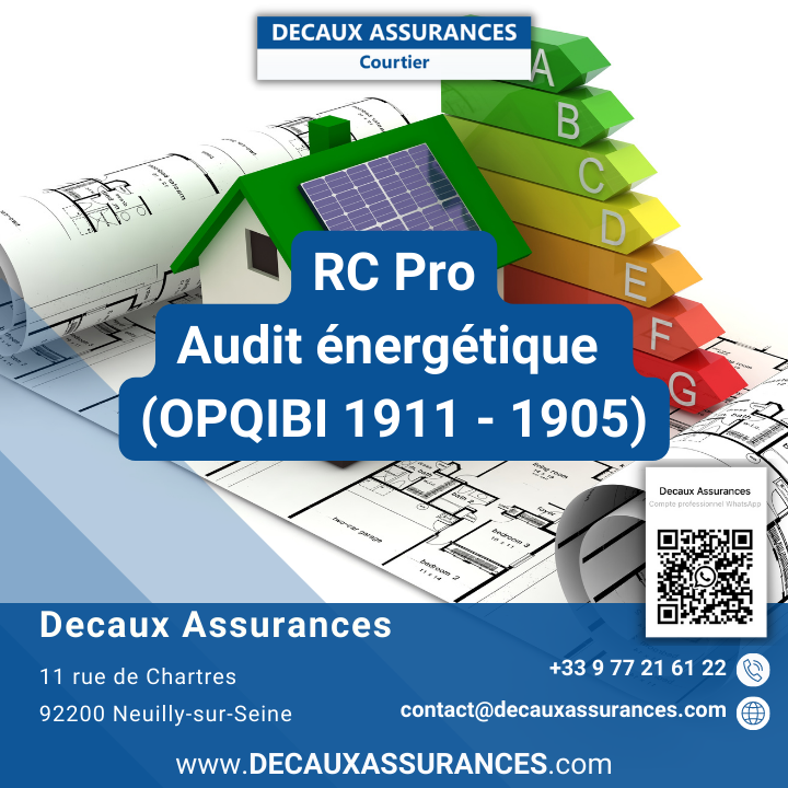Decaux Assurances - Responsabilité Civile Professionnelle (RC Pro) Audit énergétique OPQIBI 1907 OPQIBI 1911- www.decauxassurances.com