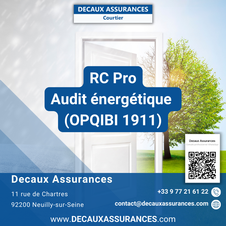 Decaux Assurances - RCP Assurance Audit énergétique Assurances - OPQIBI 1905 - OPQIBI 1911 - OPQIBI 1717 - Qualibat 8731 - Cerqual Qualitel Certification - LNE - Certibat - Afnor www.decauxassurances.com/Audit-energetique