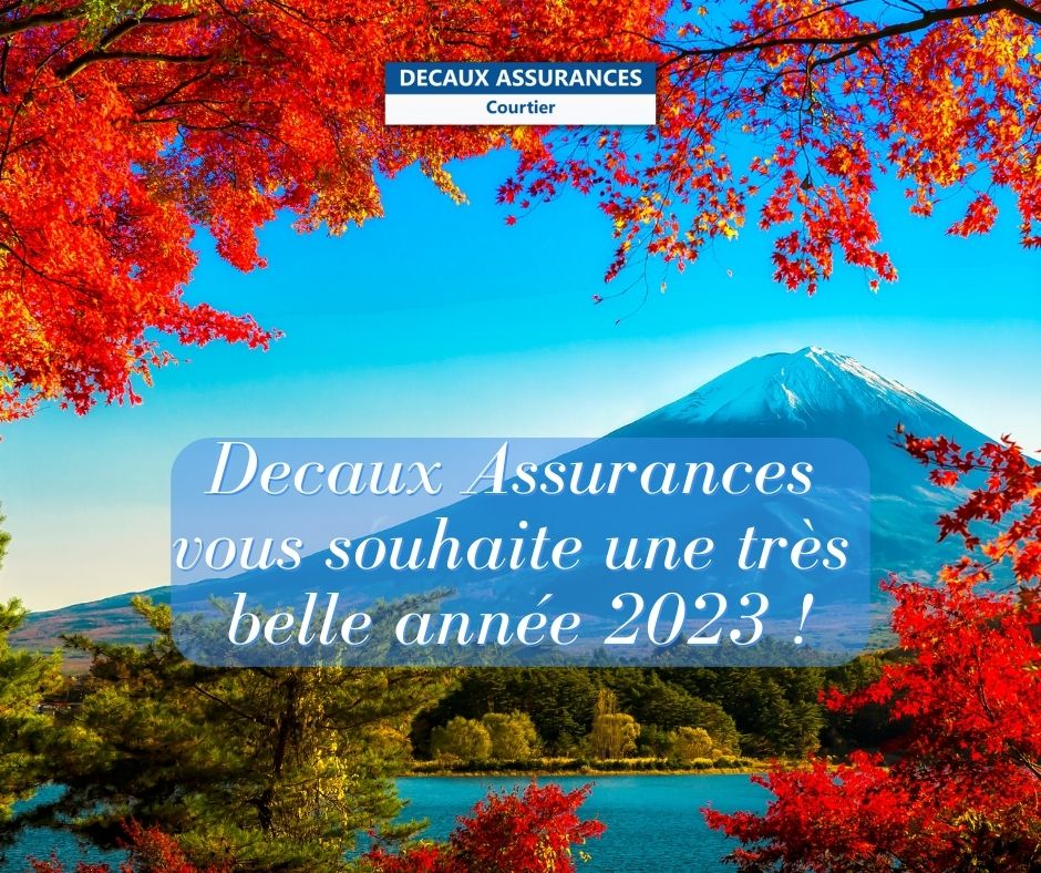 Decaux Assurances vous souhaite une très belle année 2023 ! Happy New Year! Welcome to 2023! www.decauxassurances.com