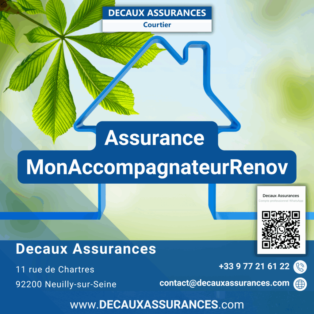 Decaux Assurances - Assurance Auditeur énergétique - Assurance MAR - Assurance MonAccompagnateurRenov - Assurance Mon Accompagnateur Renov - Assurance MAR - ANAH - AMO - RCD - Agrément MAR - www.decauxassurances.com - Courtier - Neuilly-sur-Seine