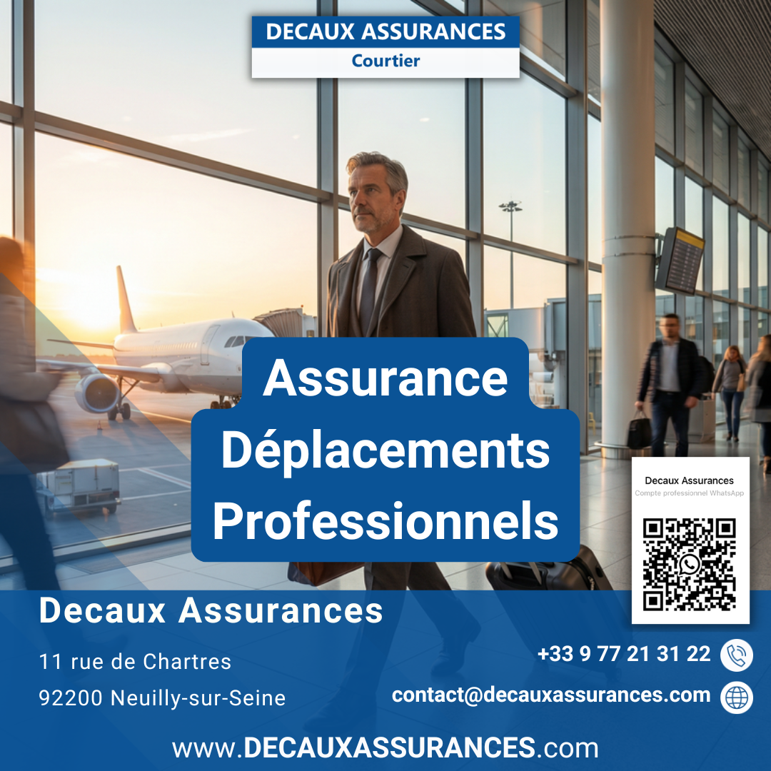 Assurance Déplacements Professionnels - Decaux Assurances Courtier Neuilly-sur-Seine