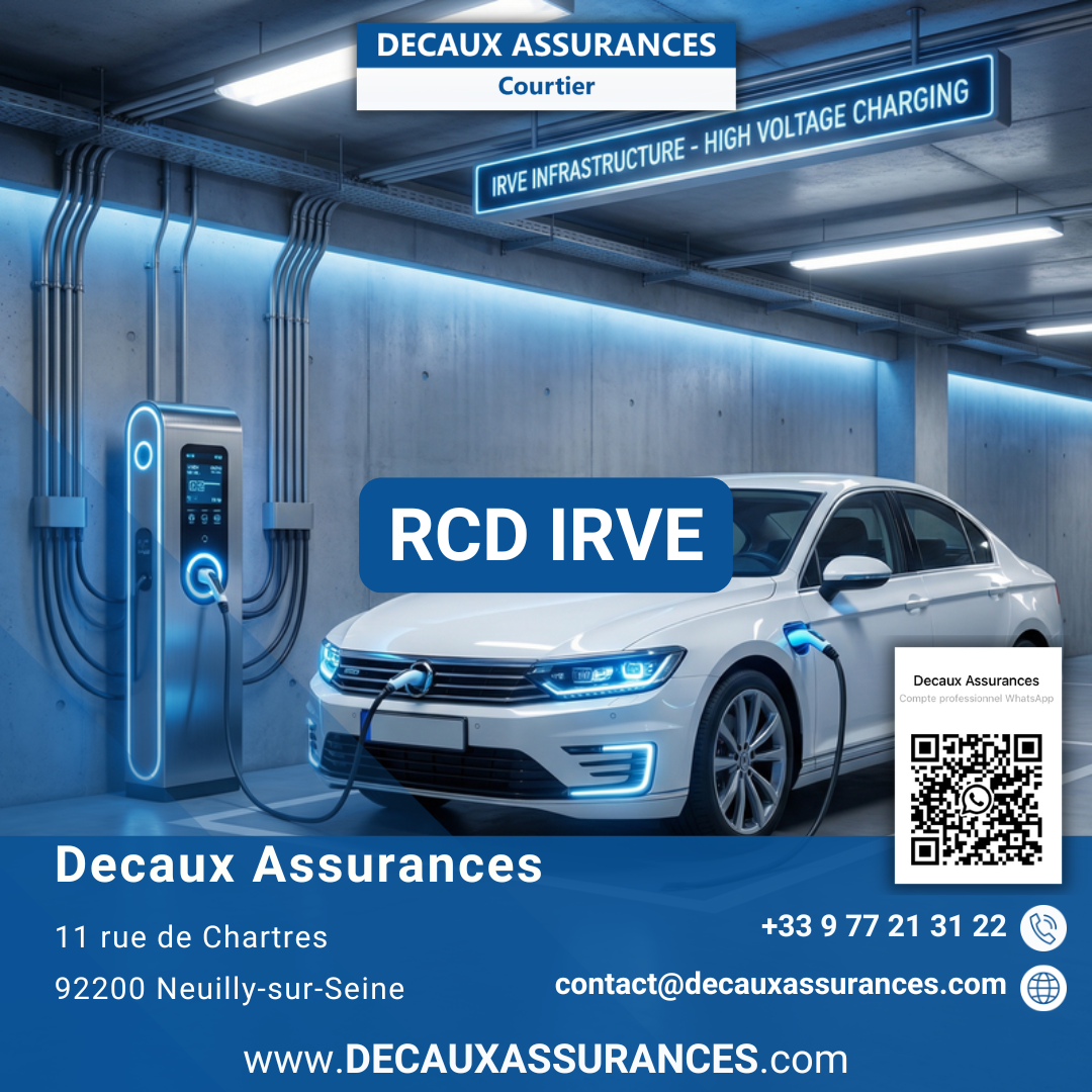 RCD IRVE Recharge Véhicules Électriques - Decaux Assurances Courtier Neuilly-sur-Seine
