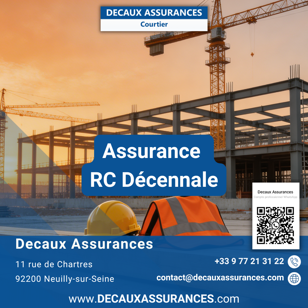 Assurance RC Décennale - Chantier construction BTP - Decaux Assurances
