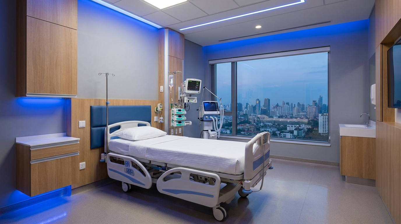 Chambre d'hôpital internationale — couverture santé salarié expatrié