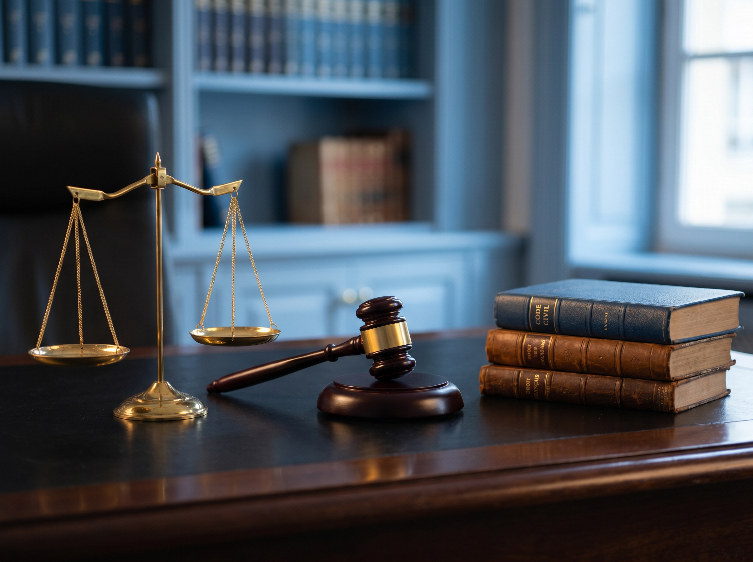 Balance de la justice et codes — protection juridique du syndic bénévole