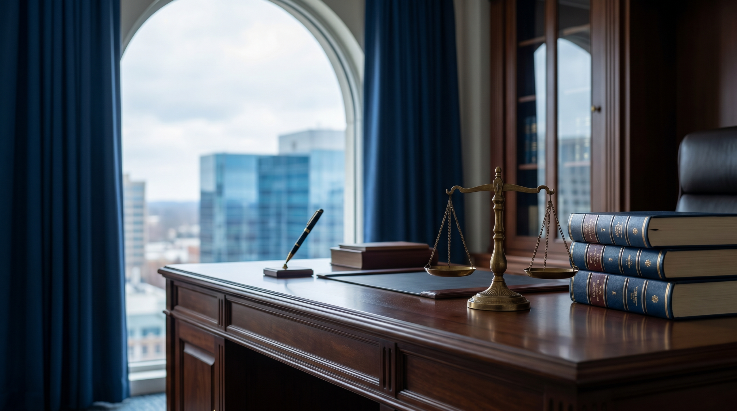 Balance de justice et livres de droit — frais de défense et recours