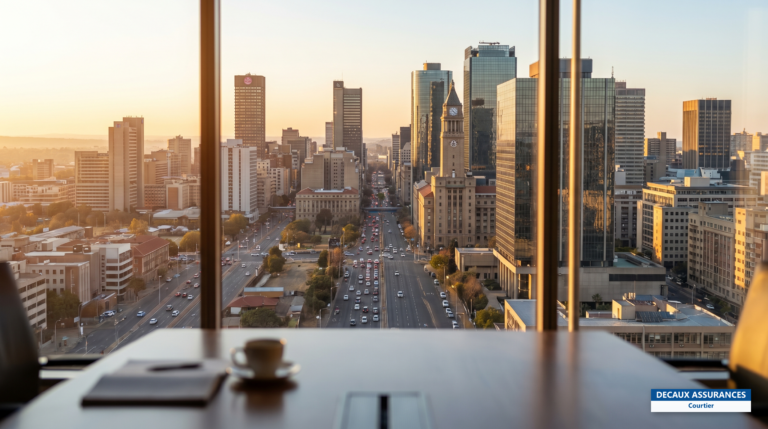 Skyline de Johannesburg, Gauteng, Afrique du Sud — première circonscription consulaire française