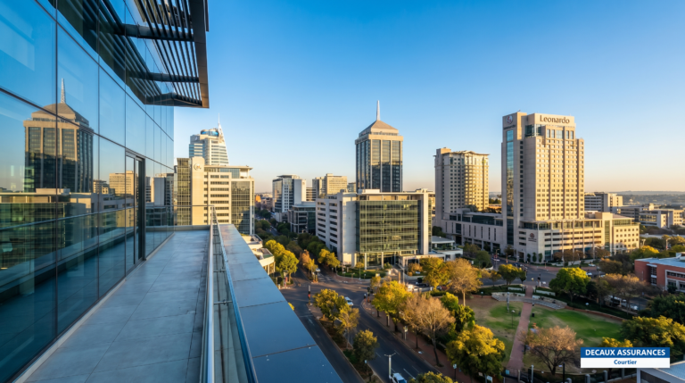 Skyline de Johannesburg, Gauteng, Afrique du Sud — première place économique du pays