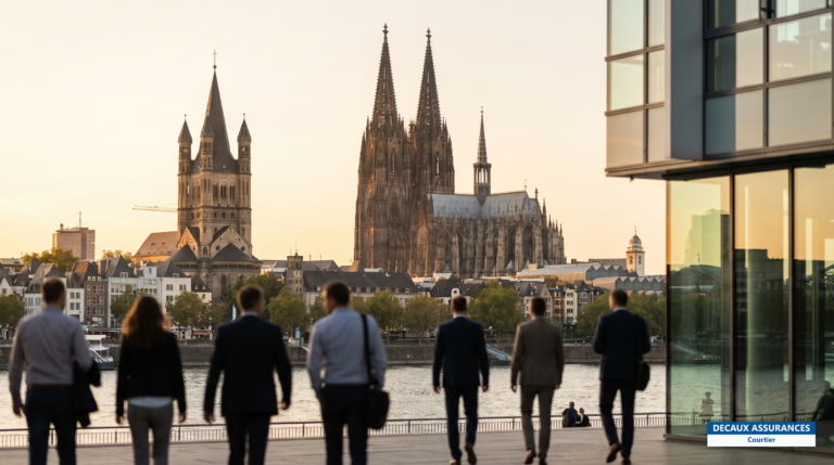 Cathédrale gothique de Cologne au bord du Rhin, Allemagne