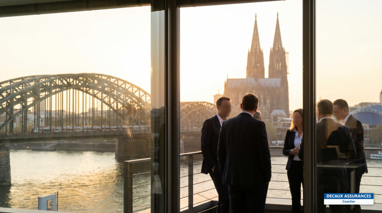 Cathédrale de Cologne et pont sur le Rhin, Allemagne