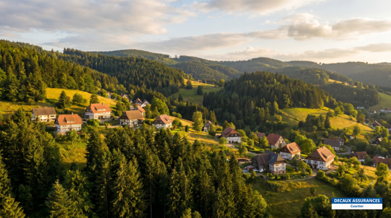 Collines boisées et villages de la Forêt-Noire, Bade-Wurtemberg, Allemagne