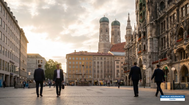 Marienplatz de Munich, Bavière, Allemagne