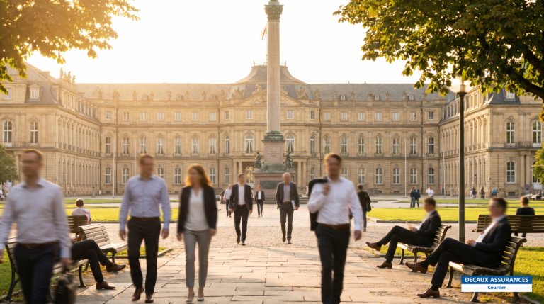 Place du château de Stuttgart, Bade-Wurtemberg, Allemagne