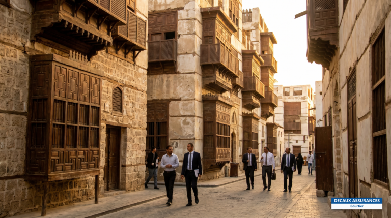 Maisons à moucharabiehs d'Al-Balad, vieille ville de Djeddah, Arabie saoudite