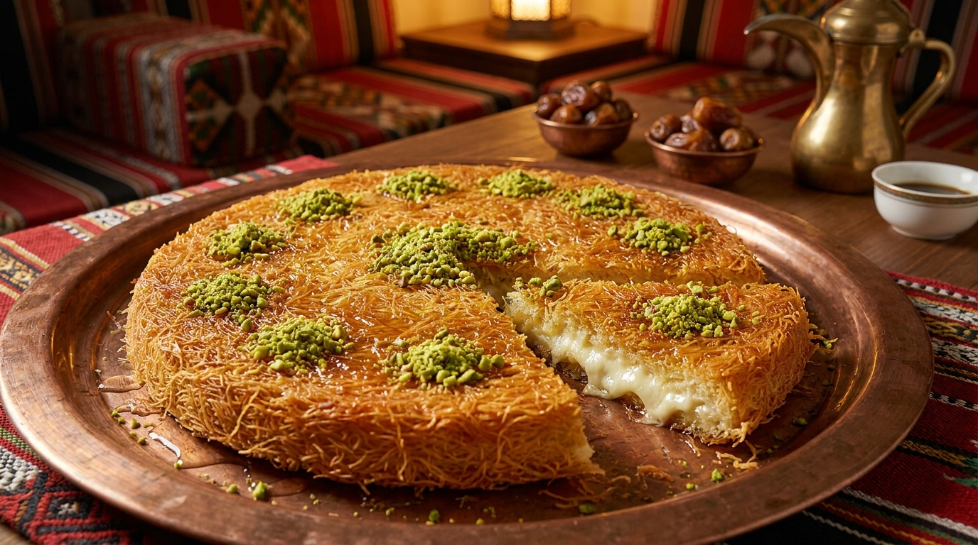 Kunafa, dessert au fromage et sirop, Arabie saoudite