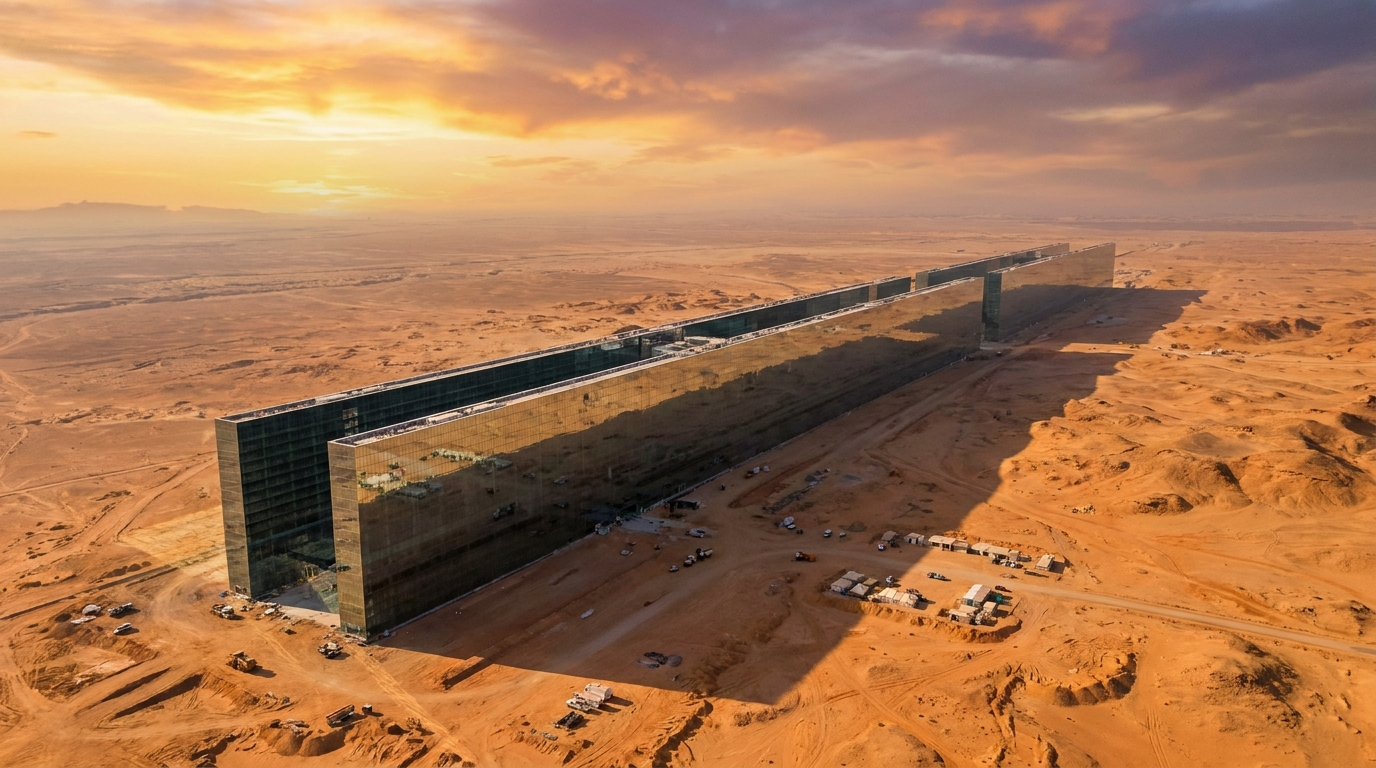 Désert et projet futuriste de Neom dans le nord-ouest de l'Arabie saoudite, Vision 2030