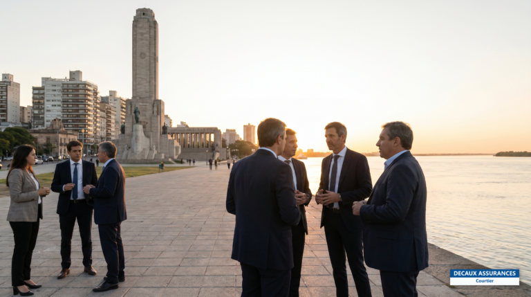 Front de fleuve Paraná et Monument au Drapeau à Rosario, Argentine