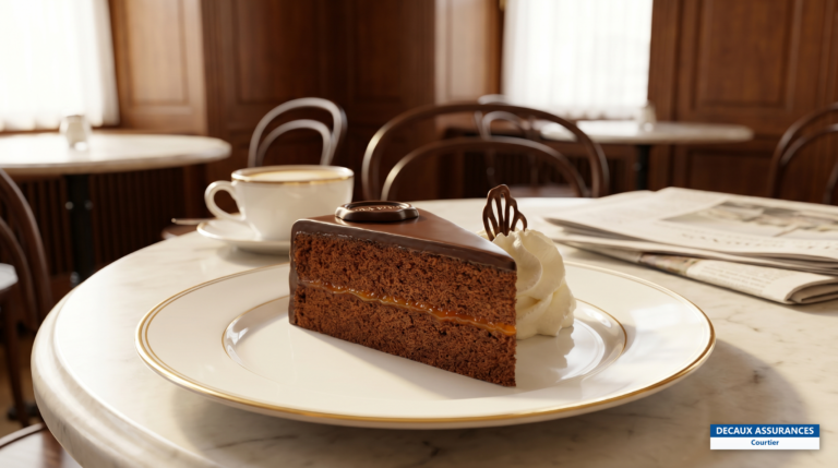 Part de Sachertorte au chocolat, gâteau viennois, Autriche