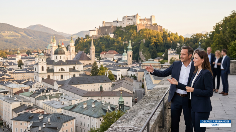 Vieille ville baroque de Salzbourg et forteresse Hohensalzburg, Autriche
