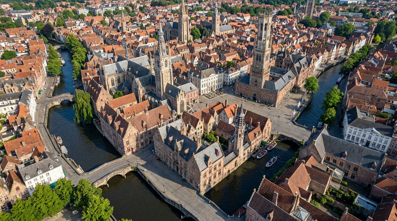 Grand-Place et cathédrale d'Anvers, Flandre, Belgique