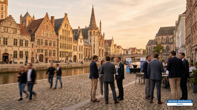 Quais médiévaux du Graslei à Gand, Belgique
