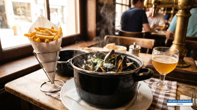 Casserole de moules-frites, plat belge