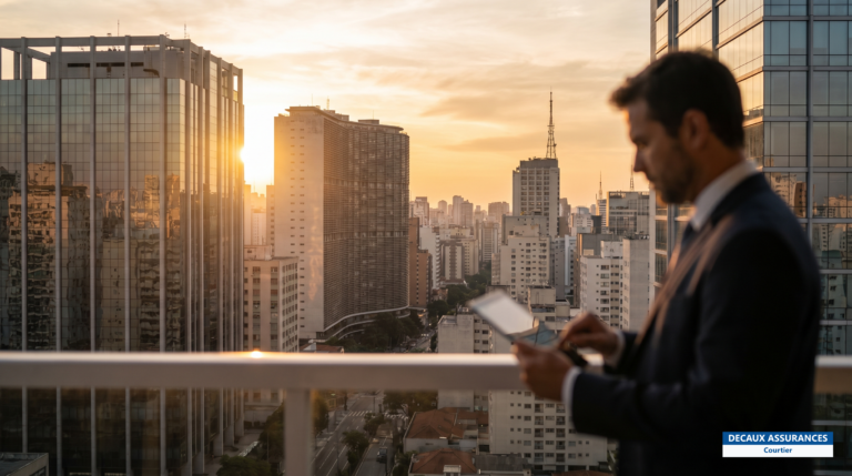 Skyline de São Paulo, Brésil — la métropole économique où vit plus de la moitié des Français inscrits