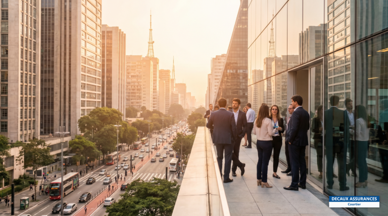 Avenida Paulista et gratte-ciels de São Paulo, Brésil — la métropole où vit plus de la moitié des Français inscrits