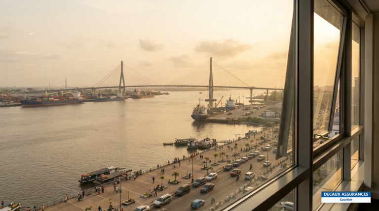 Douala et le fleuve Wouri, Cameroun — capitale économique et principal port