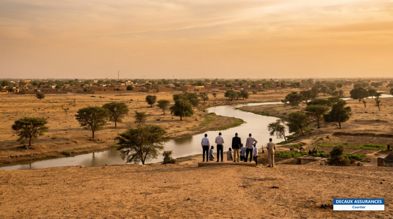 Garoua dans la région du Nord, Cameroun — paysage de savane sur la Bénoué