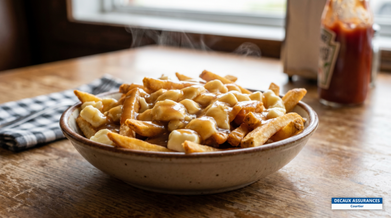 Poutine québécoise — frites, fromage en grains et sauce brune, Canada