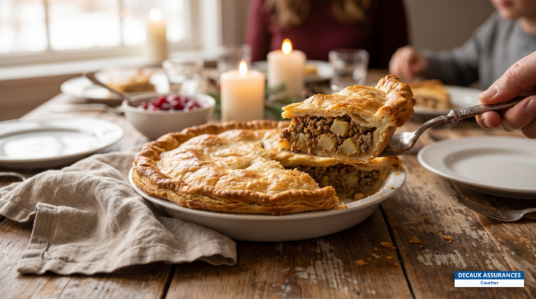 Tourtière du Lac-Saint-Jean dorée, Québec, Canada