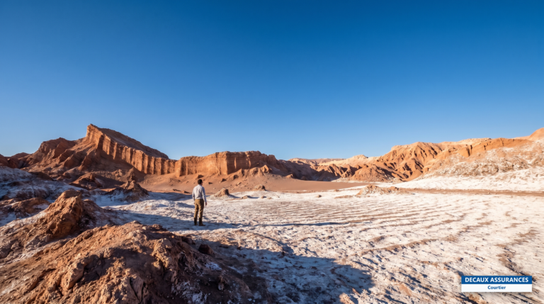 Vallée de la Lune et dunes du désert d'Atacama près de San Pedro, Chili