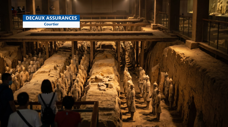 Armée de terre cuite à Xi'an, Chine — rangées de soldats de l'empereur Qin