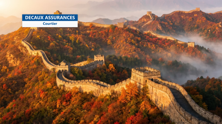 Grande Muraille de Chine à Mutianyu, près de Pékin — tours de guet et montagnes boisées
