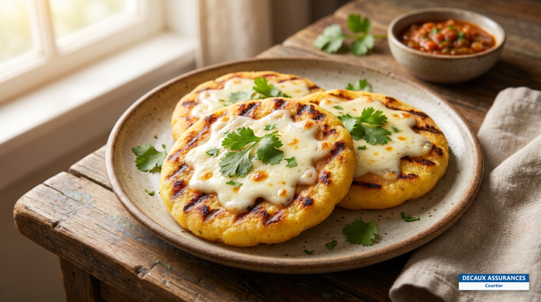 Arepas de maïs grillées, spécialité colombienne