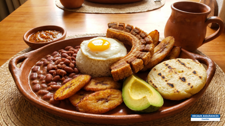 Bandeja paisa, plat copieux traditionnel de la région d'Antioquia, Colombie