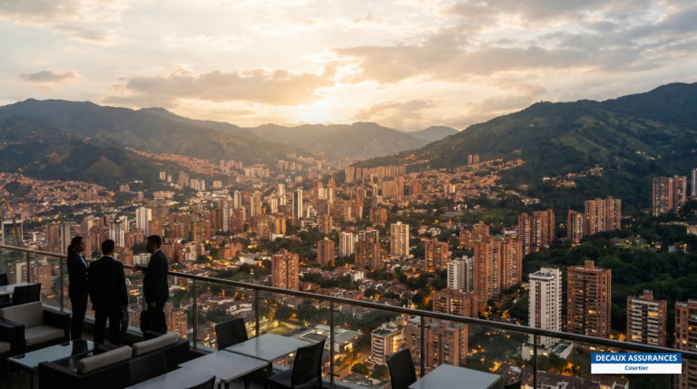 Vue de la vallée de Medellín, Colombie — ville de l'éternel printemps prisée des nomades numériques
