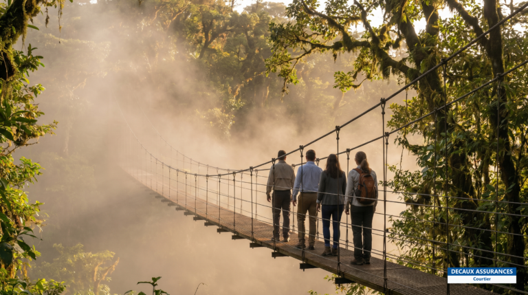 Forêt nuageuse de Monteverde, ponts suspendus dans la canopée, Costa Rica