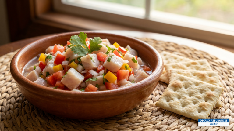 Ceviche de poisson frais au citron vert, spécialité costaricienne