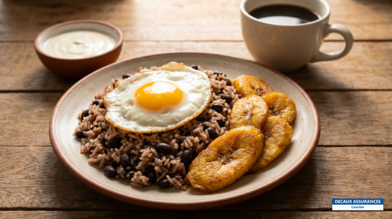Gallo pinto, riz et haricots du petit-déjeuner costaricien