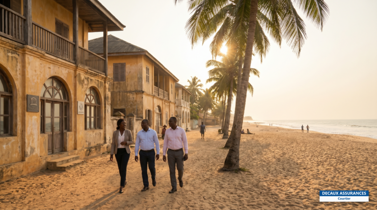 Quartier colonial historique et plage de Grand-Bassam, Côte d'Ivoire — ville classée UNESCO