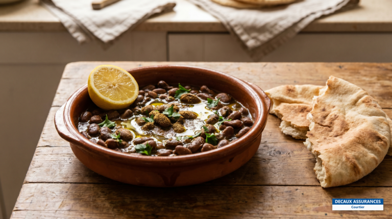 Foul medames, fèves mijotées à l'huile d'olive, Égypte
