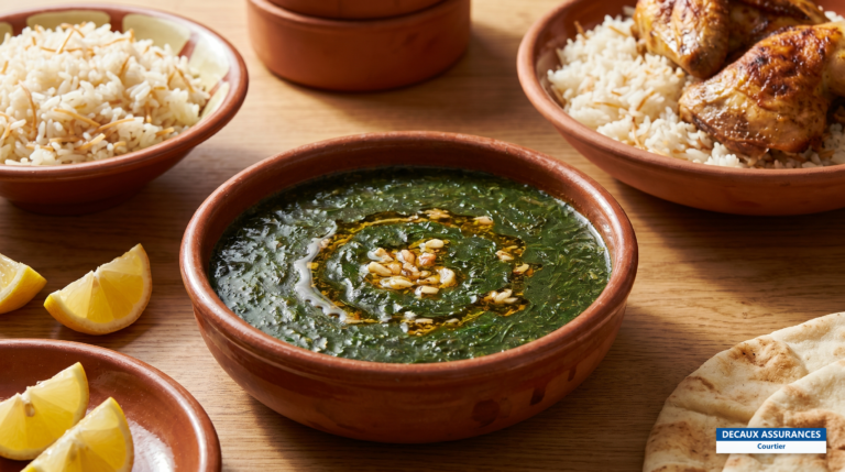 Molokhia, soupe verte de corète potagère, Égypte