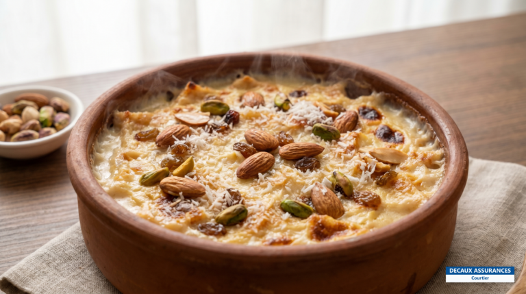 Om Ali, dessert lacté aux noix, Égypte