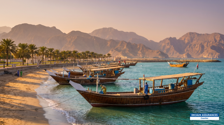 Côte du golfe d'Oman à Fujaïrah, Émirats arabes unis