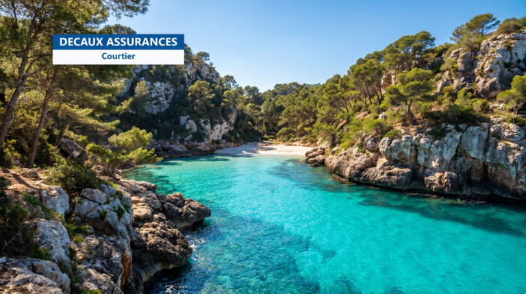 Calanque aux eaux turquoise de Majorque, Baléares, Espagne